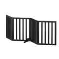 i.Pet Dog Gate Playpen Enclosure 4 Panels Pet Door Fence Wooden Play Pen Stair