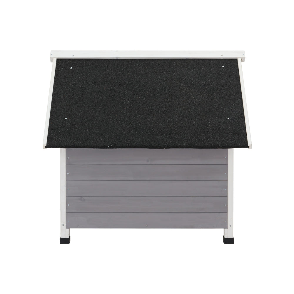 i.Pet Dog Kennel Wooden Large House Outdoor Indoor Puppy Pet Cabin Weatherproof XL PET-GT-DH3L-GW