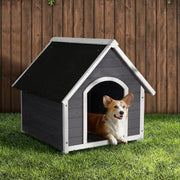 i.Pet Dog Kennel Wooden Large Outdoor House Indoor Puppy Pet Cabin Weatherproof PET-GT-DH3M-GW
