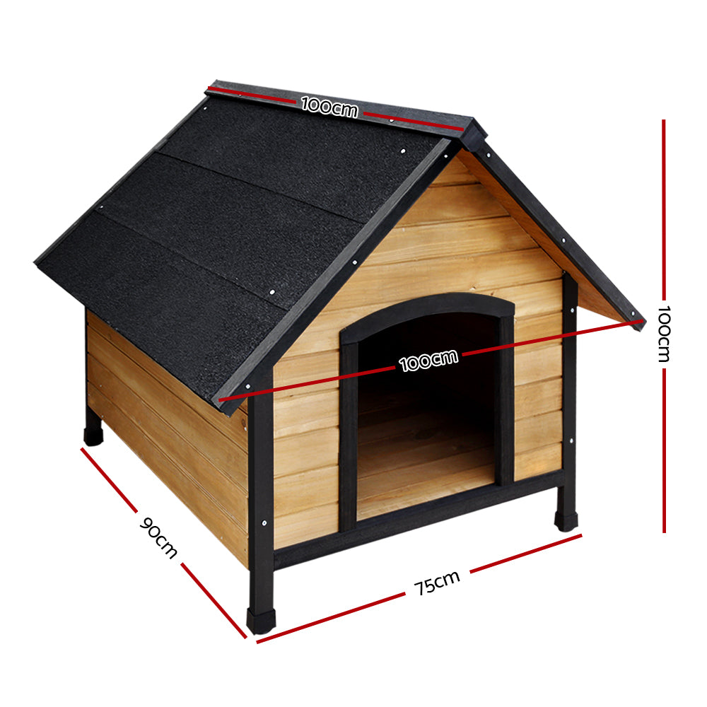 i.Pet Dog Kennel Extra Large Wooden Outdoor House Pet Puppy House XL Crate Cabin Waterproof PET-GT-DH6-L