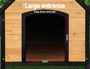 i.Pet Dog Kennel Extra Large Wooden Outdoor House Pet Puppy House XL Crate Cabin Waterproof PET-GT-DH6-L