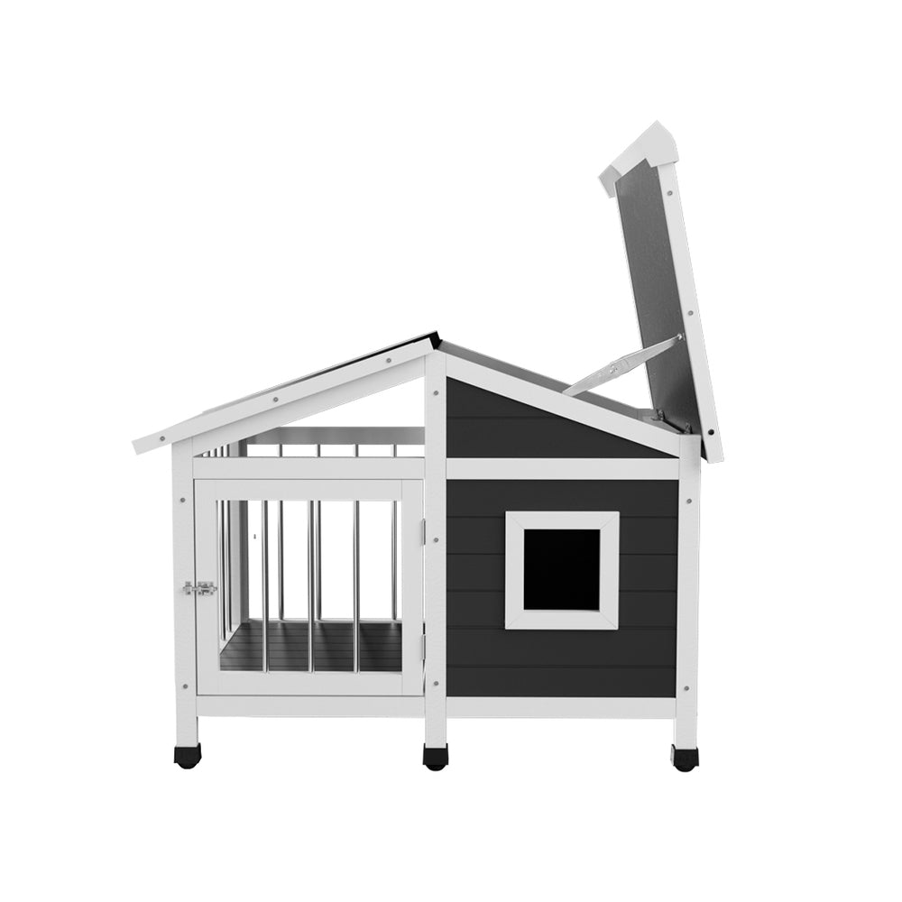 i.Pet Dog Kennel House Large Wooden Outdoor Pet Kennels Indoor Puppy Cabin Home PET-GT-DH72-GR