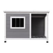 i.Pet Dog Kennel House Large Wooden Outdoor Pet Kennels Indoor Puppy Cabin Log PET-GT-DH7S-GR