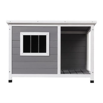 i.Pet Dog Kennel House Large Wooden Outdoor Pet Kennels Indoor Puppy Cabin Log PET-GT-DH7S-GR