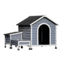 i.Pet Dog Kennel House Large Wooden Outdoor Pet Kennels Indoor Puppy Cabin PET-GT-DH990-GR-AB