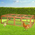 i.Pet Chicken Coop Rabbit Hutch 180cm Extra Large Wooden Chicken House Run XL Hen Cage PET-GT-RR-4