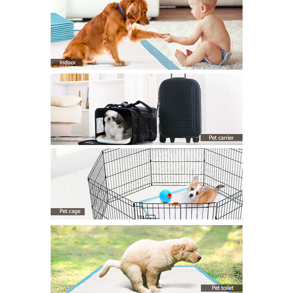 i.Pet Pet Training Pads 200pcs 60x60cm Puppy Dog Toilet Pee Indoor Super Absorbent Blue PET-PAD-BL-200
