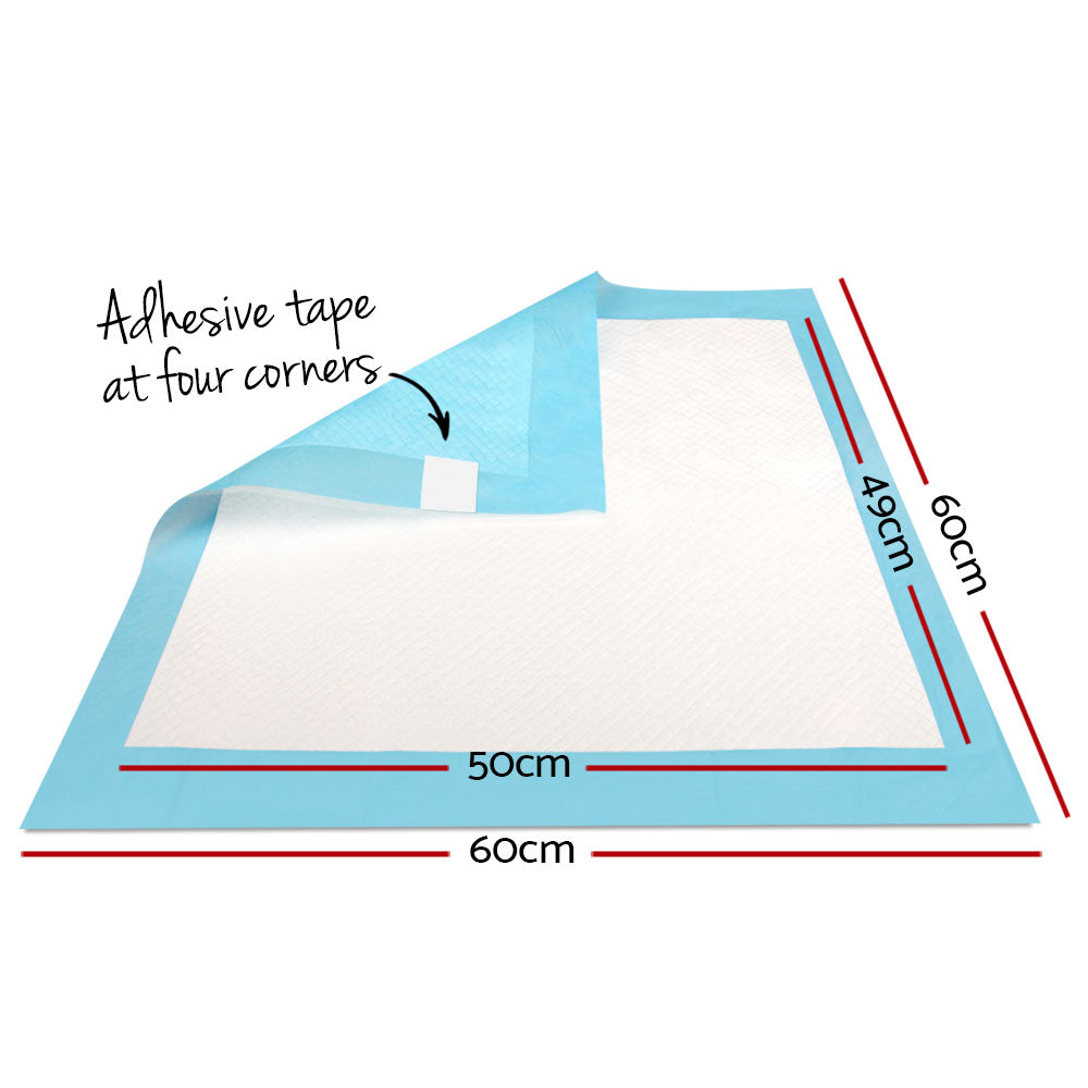 i.Pet Pet Training Pads 400pcs 60x60cm Puppy Dog Toilet Pee Indoor Super Absorbent Blue PET-PAD-BL-400
