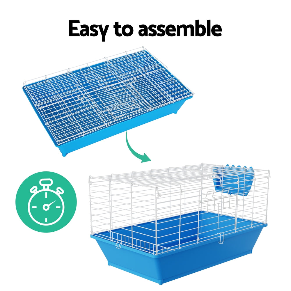 i.Pet Rabbit Cage 88cm Indoor Guinea Pig PET-RAB-CAGE-H97
