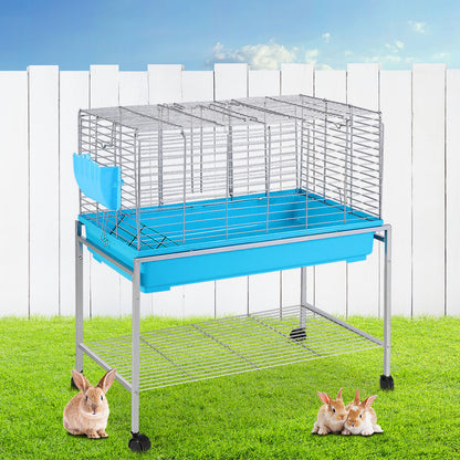 i.Pet Rabbit Cage 88cm Indoor Guinea Pig PET-RAB-CAGE-H97