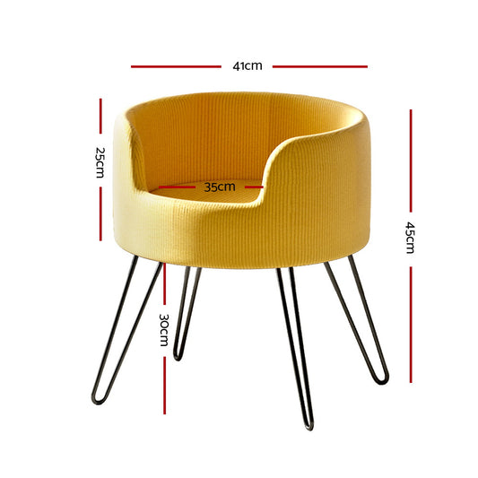 i.Pet Pet Bed Dog Sofa Lounge Cat Calming Raised Couch Yellow PET-SBED-VEL-YE