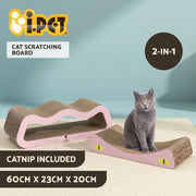 i.Pet Cat Scratching Board Scratcher Cardboard Kitten Indoor Climbing Pad Catnip PET-SCRATCH-60-PK