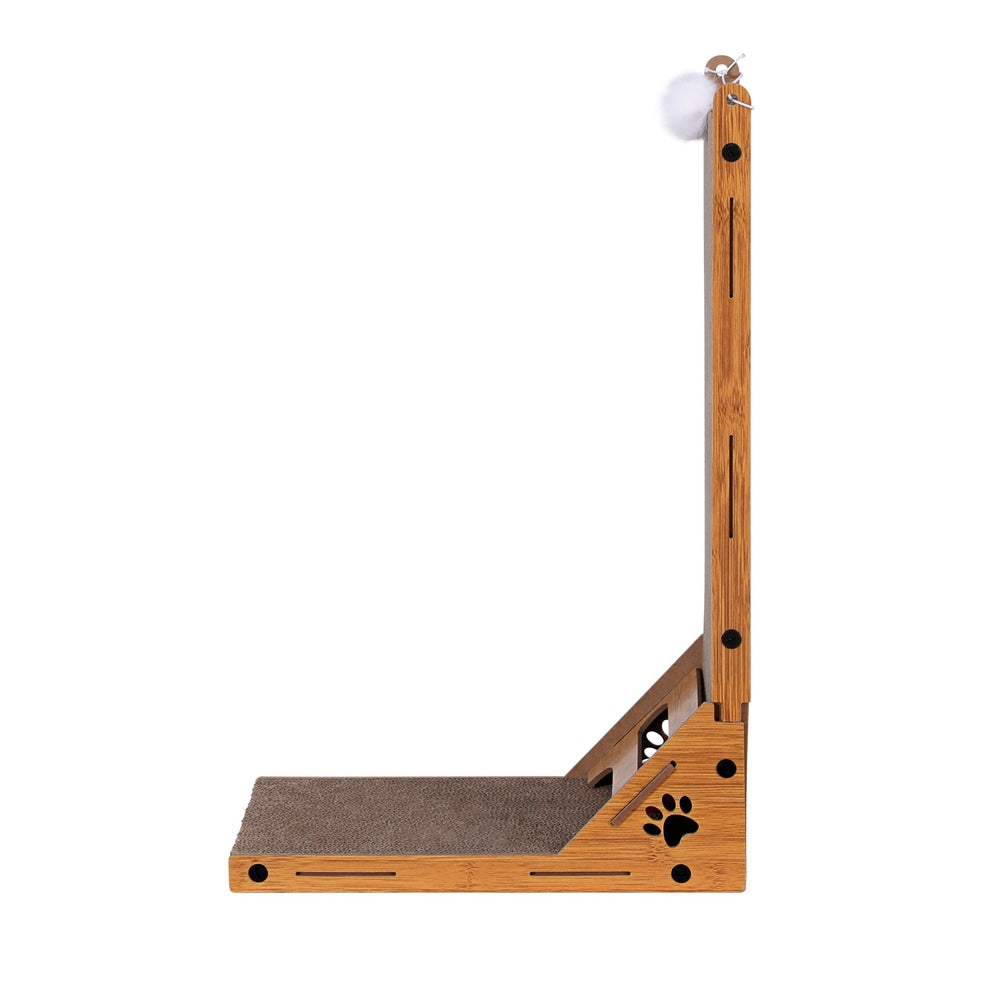 i.Pet Cat Scratching Board Scratcher Cardboard Kitten Indoor Climbing Toy Catnip PET-SCRATCH-L62-BR