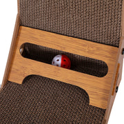 i.Pet Cat Scratching Board Scratcher Cardboard Kitten Indoor Climbing Toy Catnip PET-SCRATCH-L62-BR