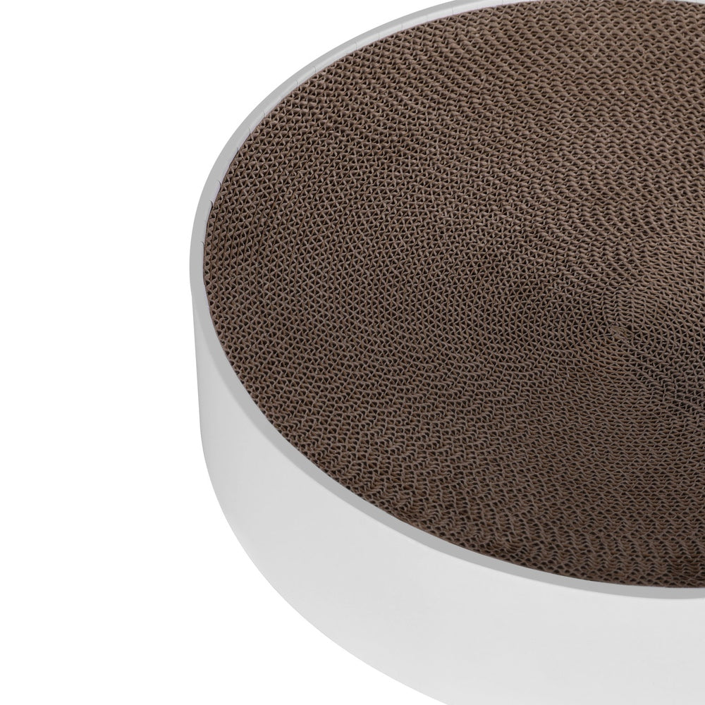 i.Pet Cat Scratching Board Scratcher Cardboard Kitten Indoor Round Bed Catnip PET-SCRATCH-ROUND41-BR