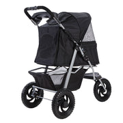 i.Pet Pet Stroller Dog Pram Large Cat Carrier Travel 3 Wheels Foldable Pushchair PET-STROLLER-3WL-L-BK