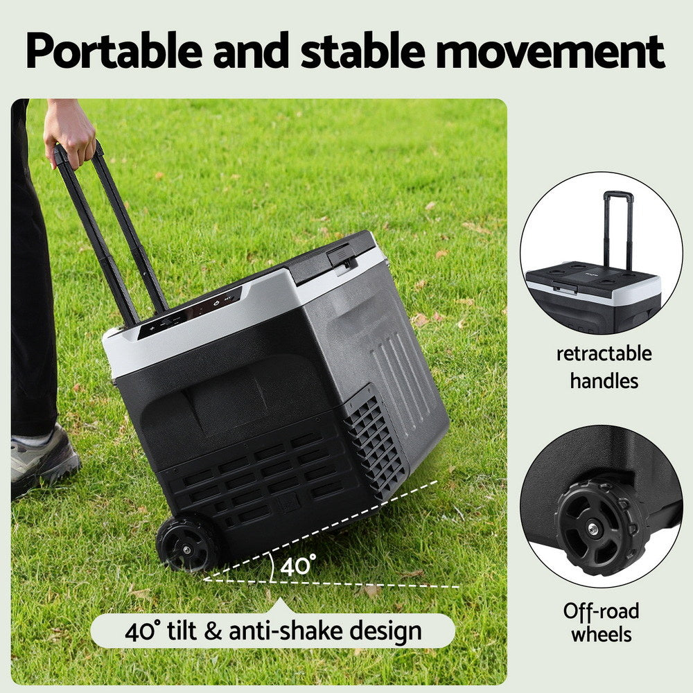 Portable Fridge 30L Bar Fridges Camping Freezer 12V/24V/240V PFN-A-30-BK
