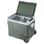 Portable Fridge 50L Camping Bar Fridges Freezer 12V/24V/240V PFN-A-50-WHEEL-GR