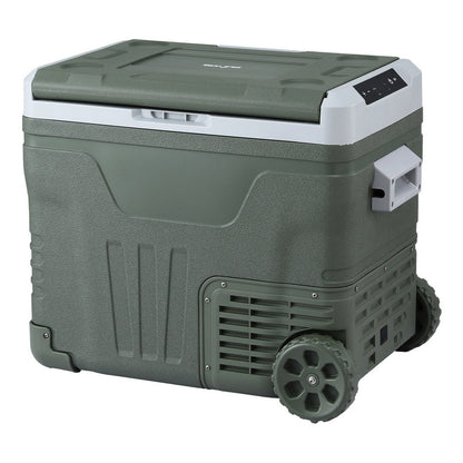 Portable Fridge 50L Camping Bar Fridges Freezer 12V/24V/240V PFN-A-50-WHEEL-GR