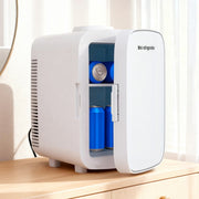 Glacio Mini Fridge Portable White Electric Cooler Warmer 12V 220V PFN-B-13-WH