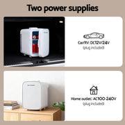 Glacio Mini Fridge Portable White Electric Cooler Warmer 12V 220V PFN-B-13-WH