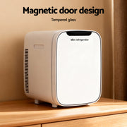 Glacio Mini Fridge Portable White Electric Cooler Warmer Car Office 12V 220V PFN-B-22-WH