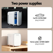 Glacio Mini Fridge Portable White Electric Cooler Warmer Car Office 12V 220V PFN-B-22-WH