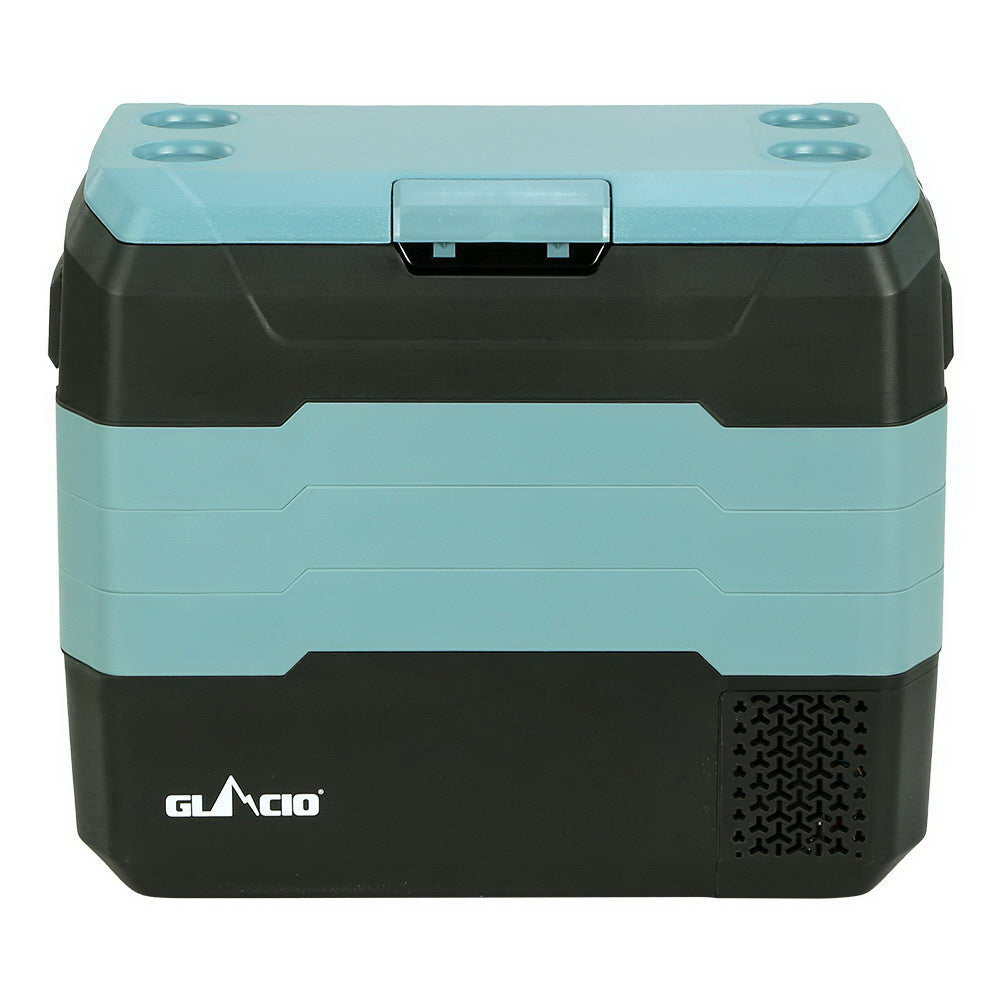 Glacio 50L Portable Fridge Freezer Fridges Cooler Camping 12V/24V/240V Caravan PFN-E-CL-L-BK