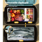 Glacio 50L Portable Fridge Freezer Fridges Cooler Camping 12V/24V/240V Caravan PFN-E-CL-L-BK