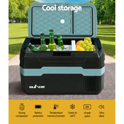 Glacio 35L Portable Fridge Freezer Fridges Cooler Camping 12V/24V/240V Caravan PFN-E-CL-S-BK