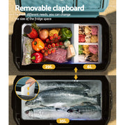 Glacio 35L Portable Fridge Freezer Fridges Cooler Camping 12V/24V/240V Caravan PFN-E-CL-S-BK