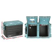 Glacio 50L Portable Fridge Freezer Cooler Camping 12V/24V/240V Caravan Car PFN-E-CLXL-L-BK
