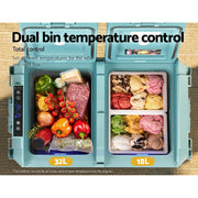 Glacio 50L Portable Fridge Freezer Cooler Camping 12V/24V/240V Caravan Car PFN-E-CLXL-L-BK