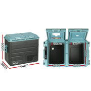 Glacio 60L Portable Fridge Freezer Cooler Camping 12V/24V/240V Caravan Car PFN-E-CLXL-XL-BK