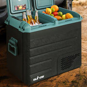 Glacio 60L Portable Fridge Freezer Cooler Camping 12V/24V/240V Caravan Car PFN-E-CLXL-XL-BK