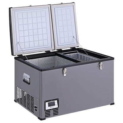 Glacio Camping Fridge 100L Portable Bar Fridges Freezer 12V/24V/240V PFN-G-100-BK
