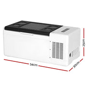 Glacio Camping Fridge 15L Portable Bar Fridges Freezer 12V/24V/240V PFN-G-15-BW
