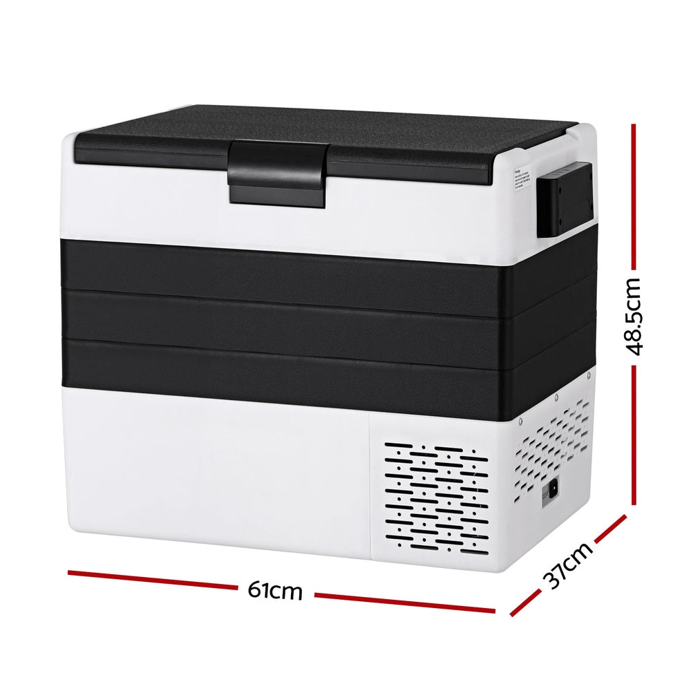 Glacio 45L Portable Fridge Freezer Camping Cooler 12V/24V/240V Caravan Car PFN-G-52-BW