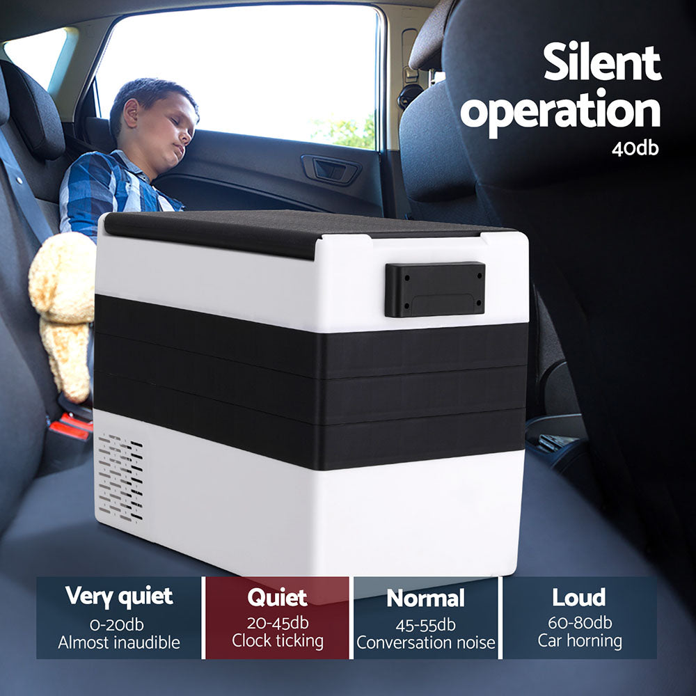 Glacio 45L Portable Fridge Freezer Camping Cooler 12V/24V/240V Caravan Car PFN-G-52-BW