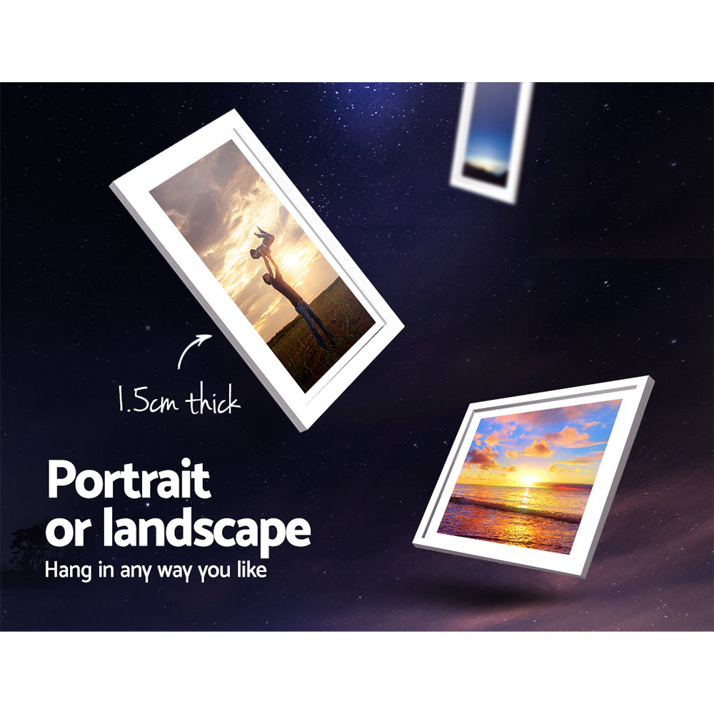Artiss Photo Frames Art Holder 11PCS 5x7" 6x8" 8x10" White PFS-11F-WH
