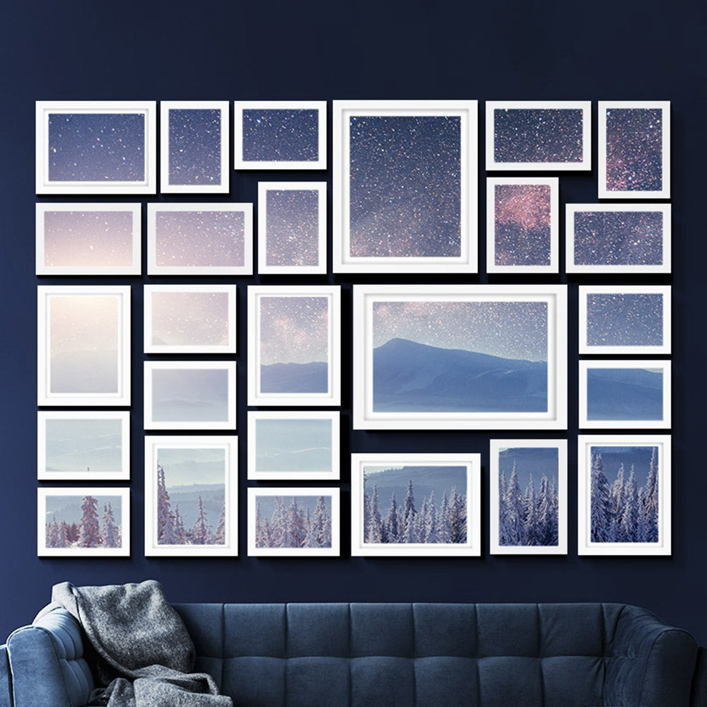 Artiss Photo Frames Art Holder 26PCS 8x10" 5x7" 4x6" 3.5x5" White PFS-26F-WH