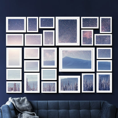 Artiss Photo Frames Art Holder 26PCS 8x10" 5x7" 4x6" 3.5x5" White PFS-26F-WH