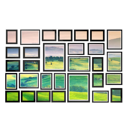 Artiss Photo Frames Art Holder 30PCS 8x10" 5x7" 4x6" 3.5x5" Black PFS-30C-BK