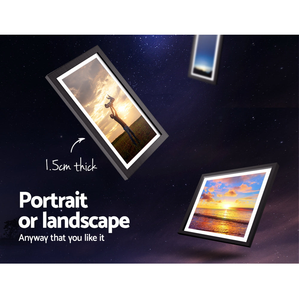 Artiss Photo Frames Art Holder 30PCS 8x10" 5x7" 4x6" 3.5x5" Black PFS-30C-BK