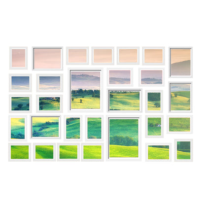 Artiss Photo Frames Art Holder 30PCS 8x10" 5x7" 4x6" 3.5x5" White PFS-30C-WH