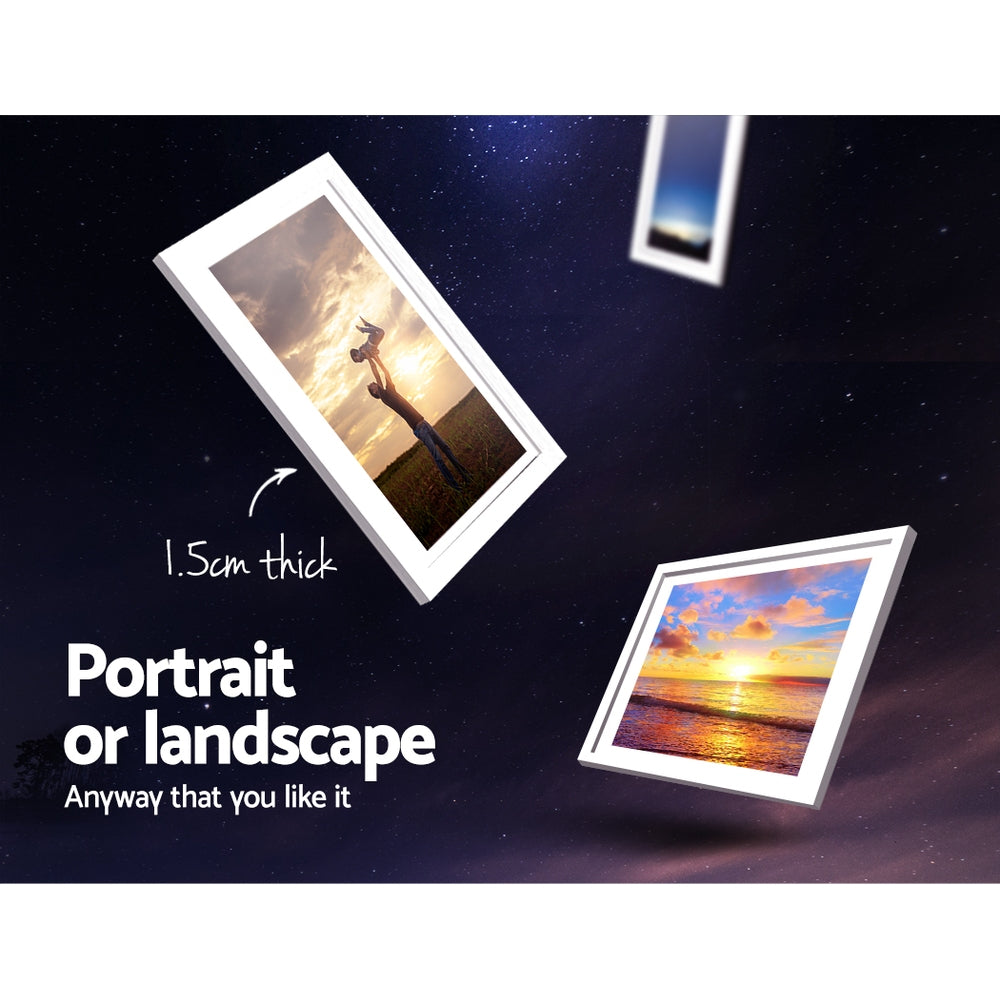 Artiss Photo Frames Art Holder 30PCS 8x10" 5x7" 4x6" 3.5x5" White PFS-30C-WH