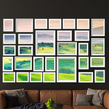 Artiss Photo Frames Art Holder 30PCS 8x10" 5x7" 4x6" 3.5x5" White PFS-30C-WH