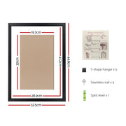 3 PCS Photo Frame Wall Set A3 Picture Home Decor Art Gift Present Black PFS-3F-A3-BK