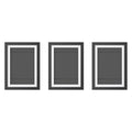 Artiss Photo Frame A4 3PCS Set PFS-A4-3P-BK