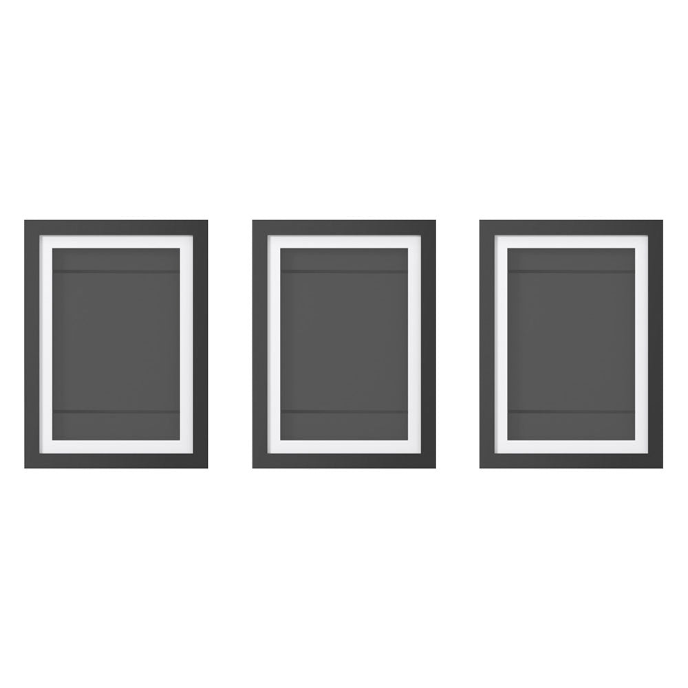 Artiss Photo Frame A4 3PCS Set PFS-A4-3P-BK